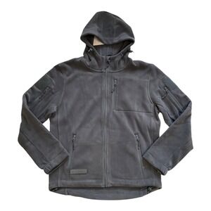 BAERSKIN V1 Tactical Fleece Hoodie Gray Full Zip Men's Size Small New With Tags